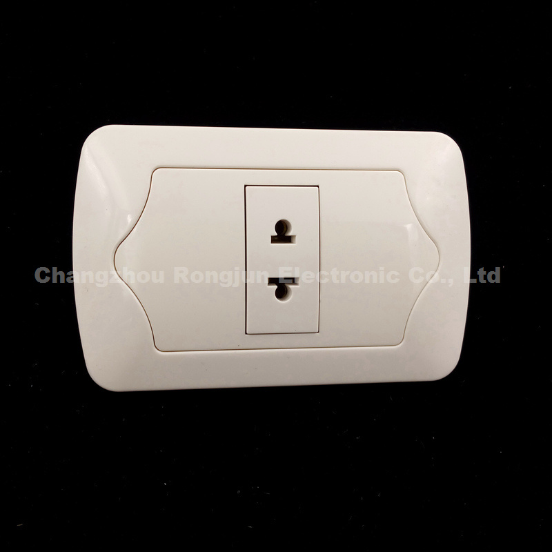 10A 250V ABS Copper Material Wall Socket (EU-002)