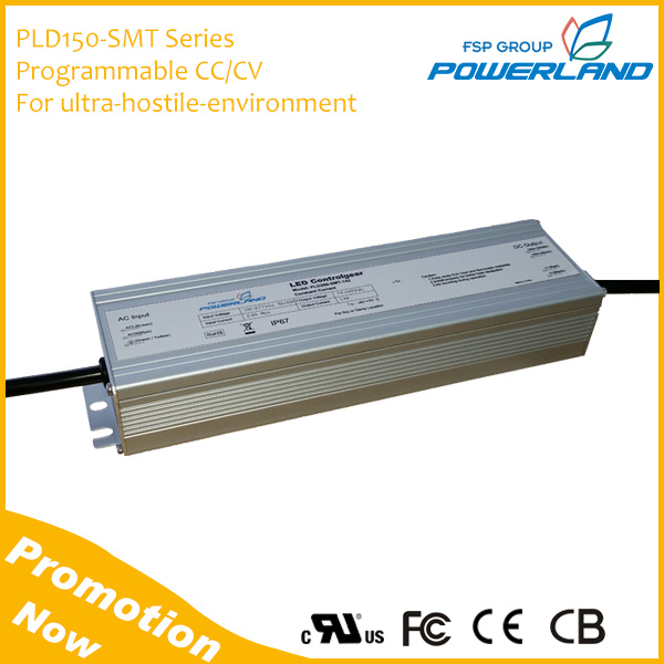150W Outdoor Programmable Cc / CV LED Driver for Ultra Hostile Environment