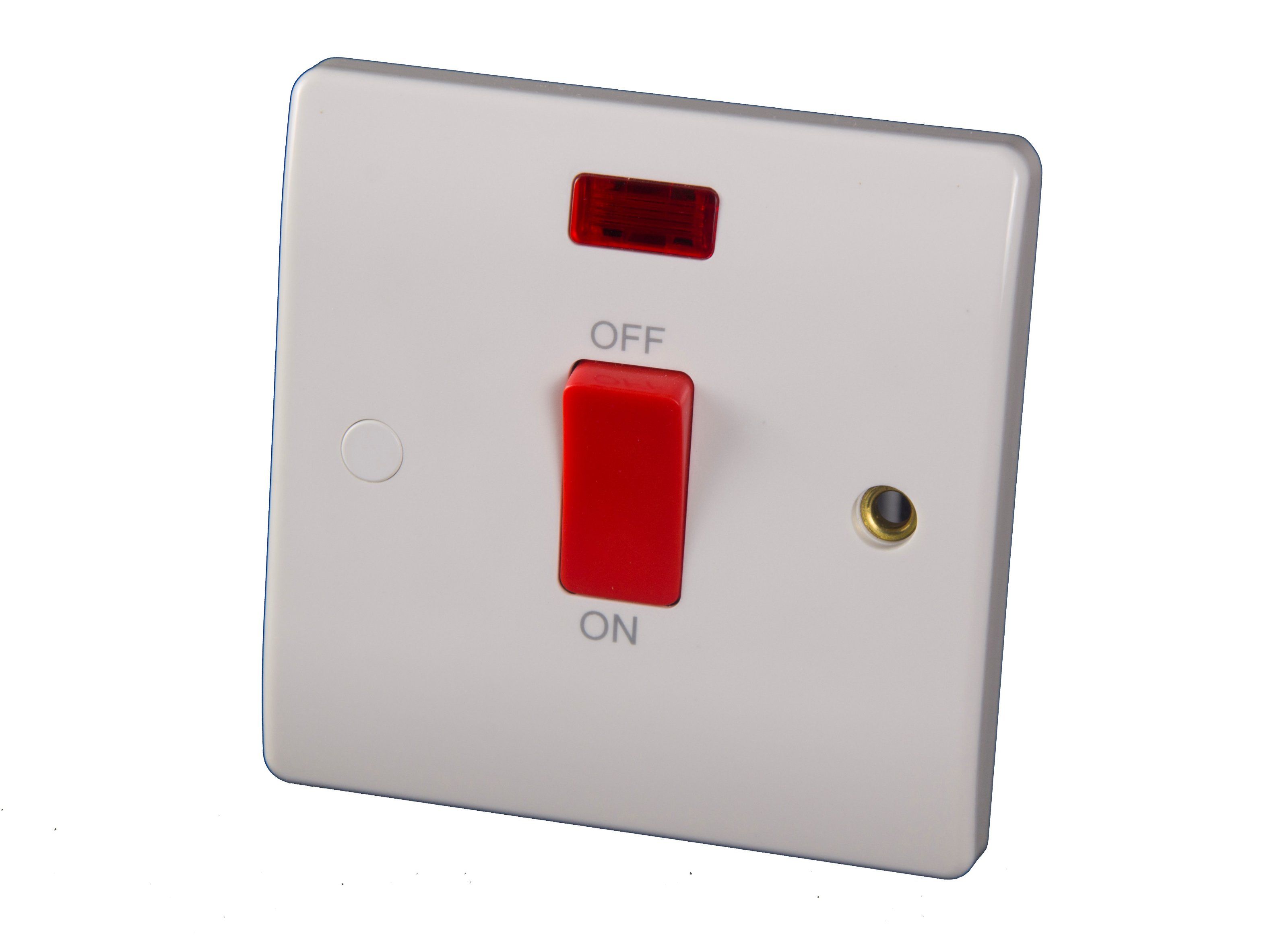 BS White 45A Dp Switch