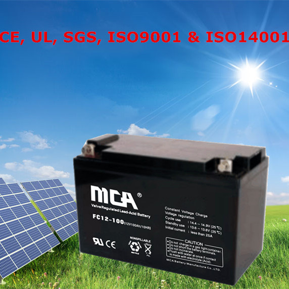 12VDC 100ah Deep-Cycle 100ah Deep Cycle AGM Battery with 5-Year Warranty