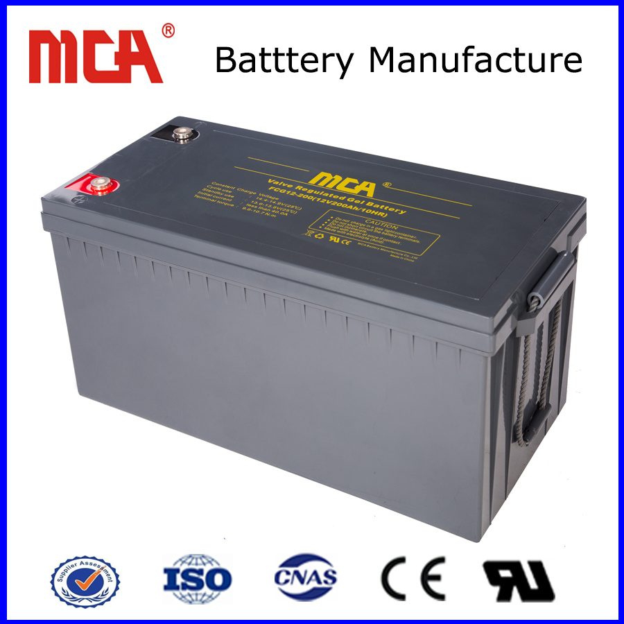 Good Quality 12V200ah Storage Sealed Lead Acid Gel Battery Deep Cycle