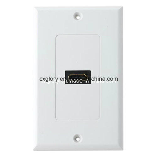 Single for HDMI Connector Wall Plate 120 Type