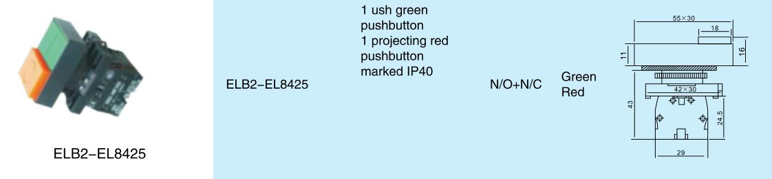 High Quality Pushbutton Switch (ELB2-EL8425)