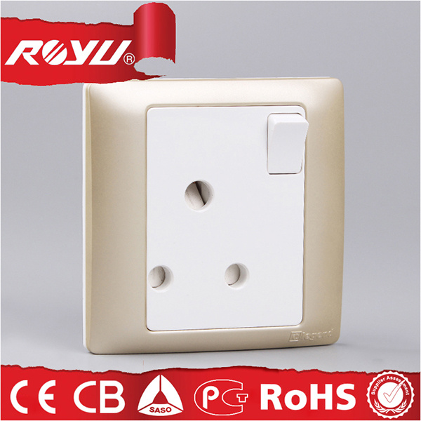 15 AMP Switched Socket, 3 Pin Socket Electrical Power Socket