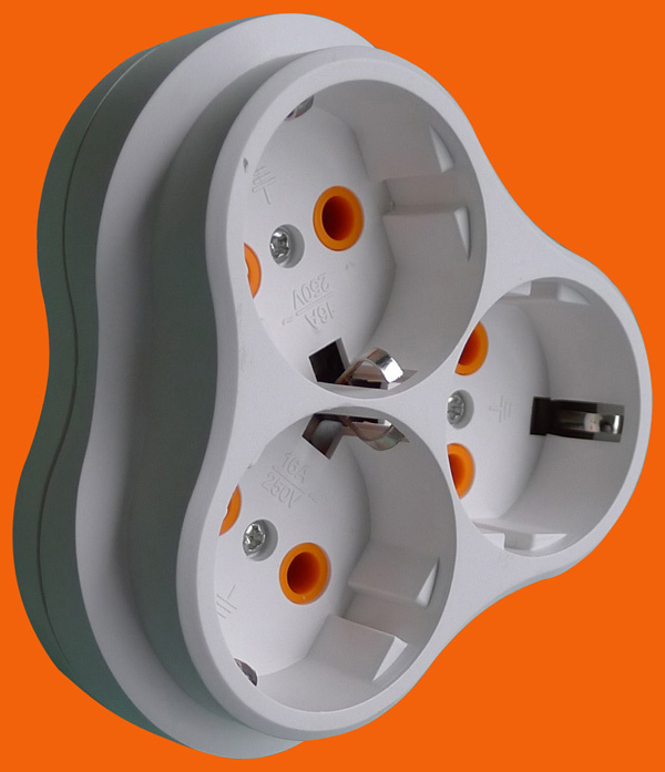 European Standard 2 Round Pin Power Adapter