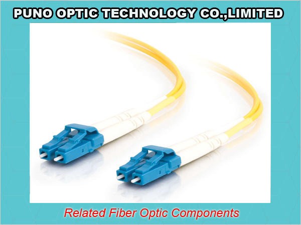Yellow 3.0mm Fiber Optic LC Zipcord Singlemode SMF Patch Lead Assembly