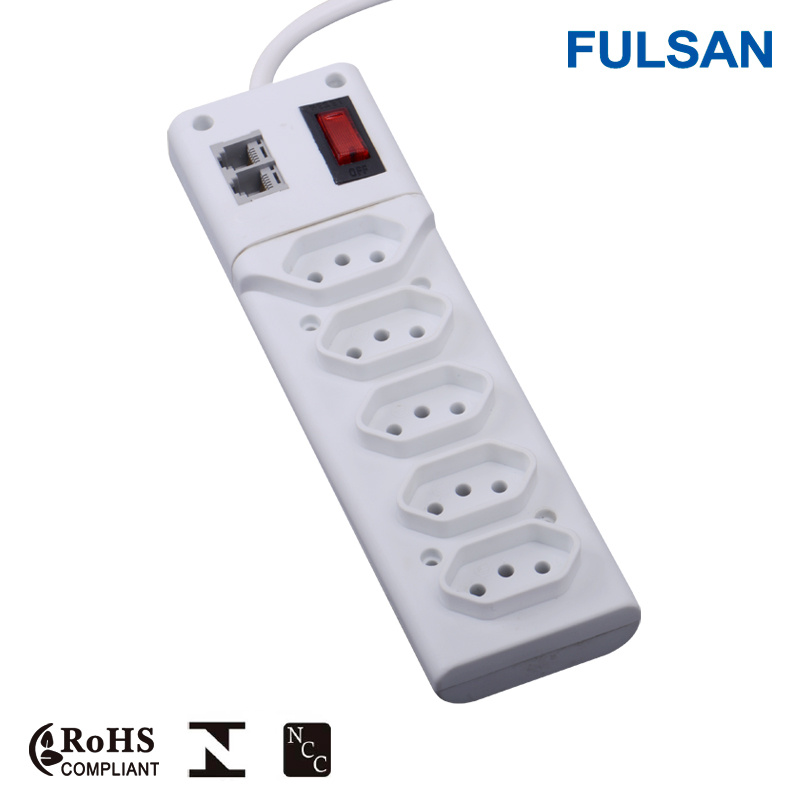 5 Gangs Energy Saving Power Socket with Surge Protector