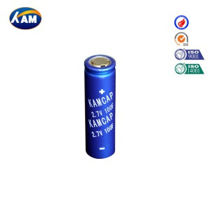 Super Capacitor 2.7V 100f 18650 Winding Series Kamcap Farad Capacitor High Quality with RAM Car Recorder Intelligent Instrumentation UPS Toy Vacuum Switch