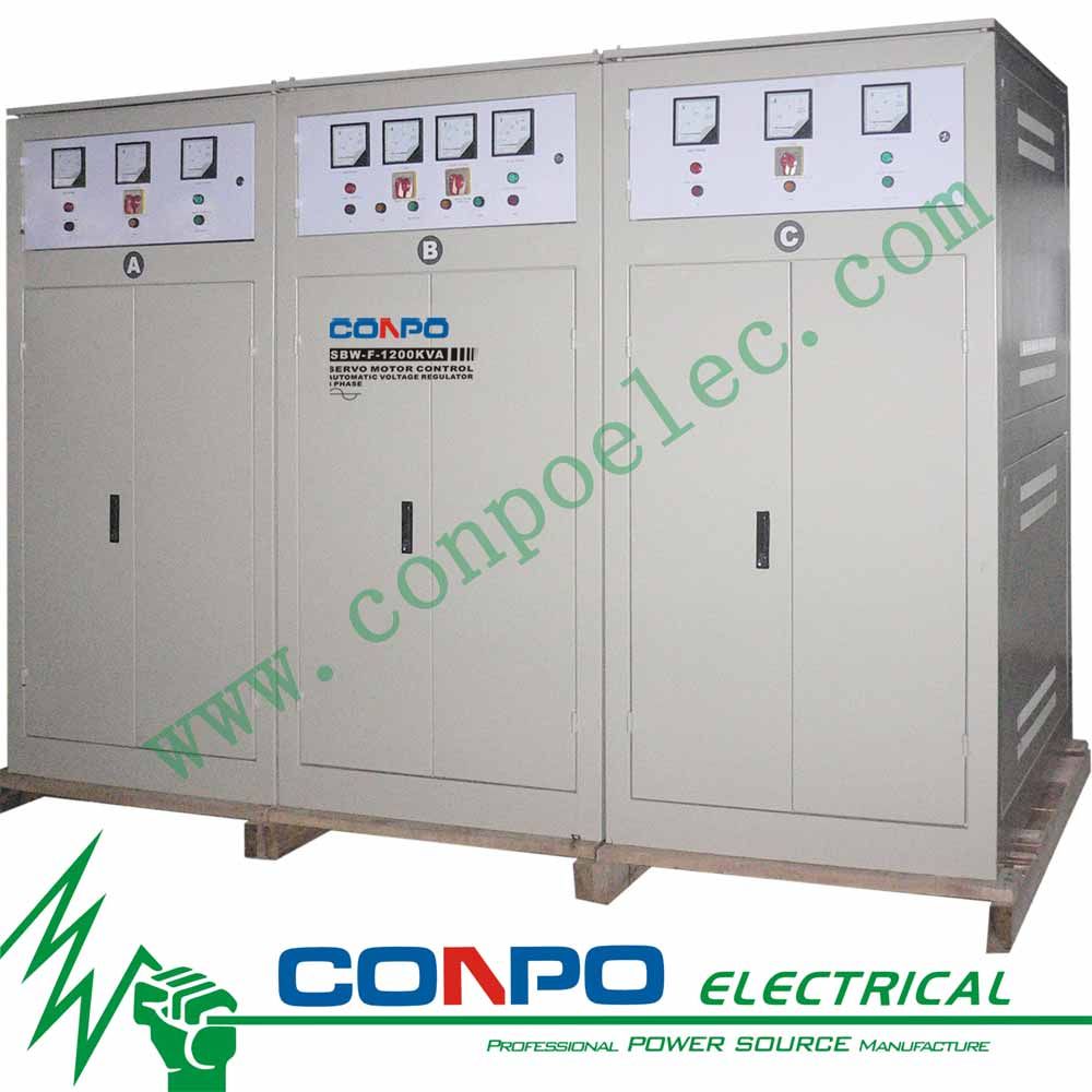 SBW-F-1200kVA Split-Regulating Full-Automatic Compensated Voltage Stabilizer/Regulator