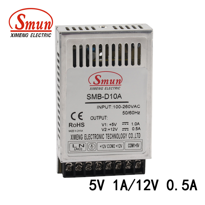 Smun Thin 10W 5V1a/12V0.5A Dual Output Switching Power Supply SMPS