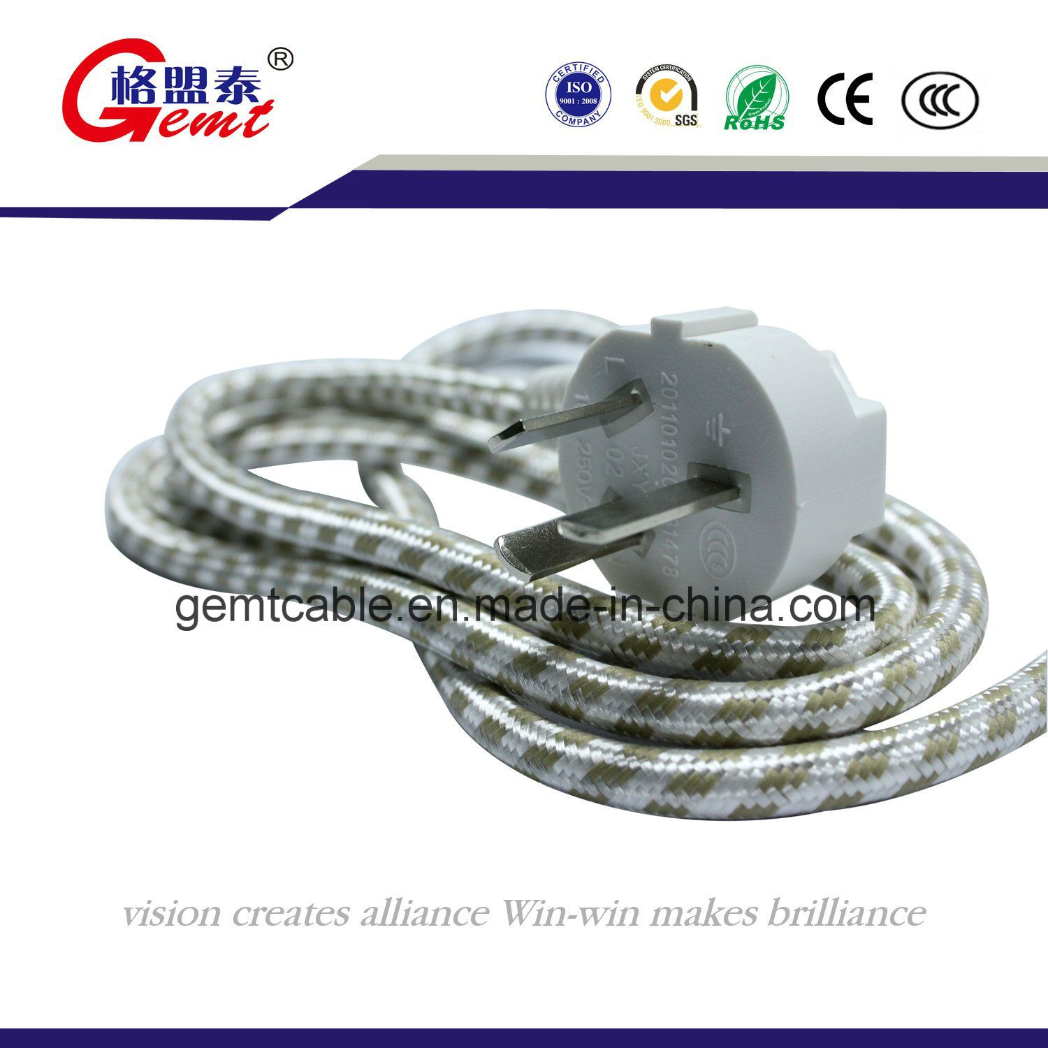UL Approved National Standard Power Cord Plug