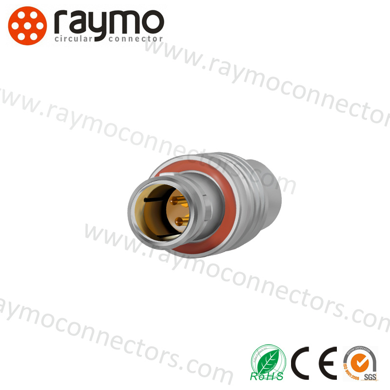Circular Metal Push Pull Self-Locking Straight Plug Male Connector of Lemos Feg