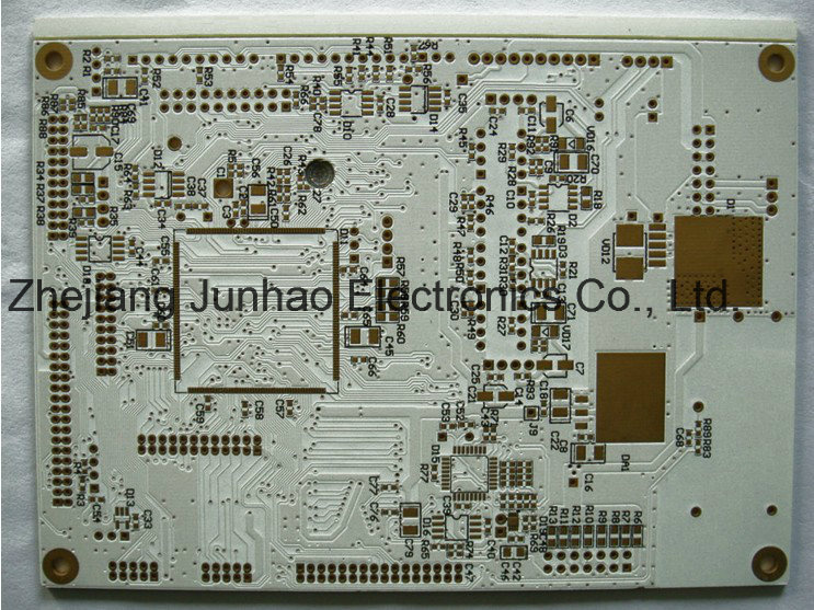 Double-Sided Enig PCB for Auto with White Ss
