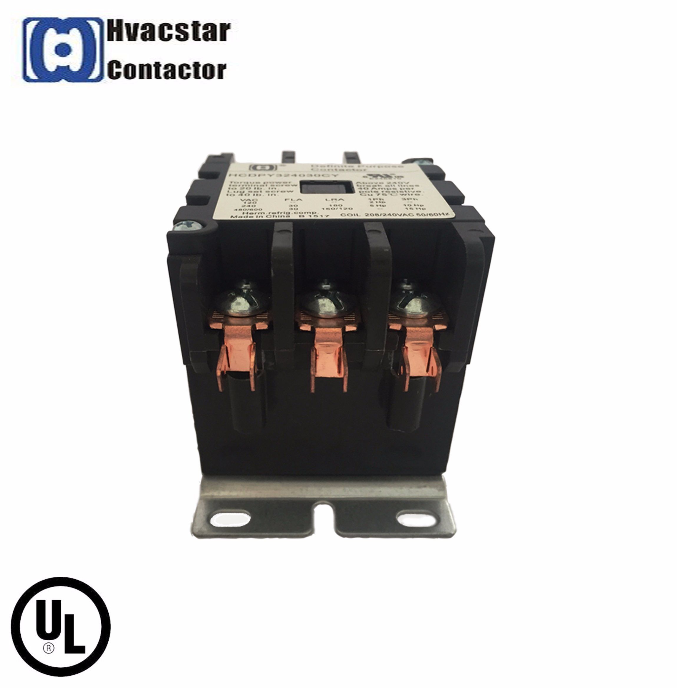 Hcdp 30 AMPS 3 Pole 240V Definite Purpose Contactor