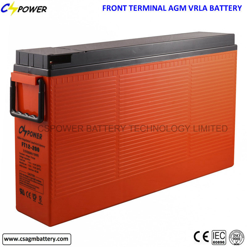 Cspower Slim Type Dry Cell Battery 12V 200ah for Solar