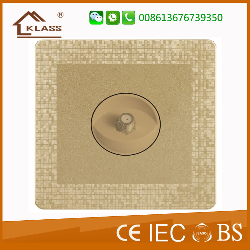 Professional Switch Factory Supply 1 Gang Satellite Socket