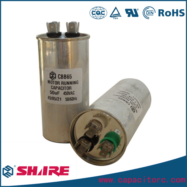 Cbb65 Model AC Motor Run Polypropylene Film Capacitor