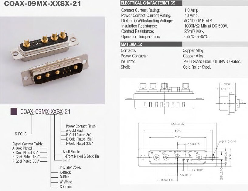 Coaxial Connector, Power Connector, Medical Connector