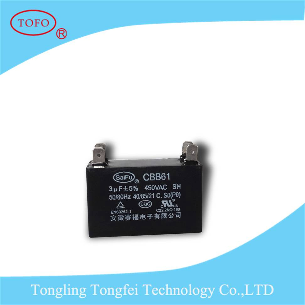 Cbb61 Air Conditioner Capacitor with Long Life