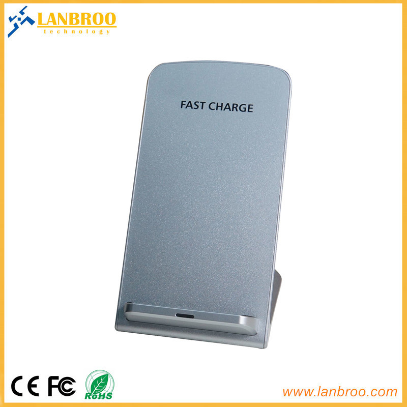 Double Coils Fast Wireless Charger Stand with LED Indicator Light for Samsung Galaxy S7