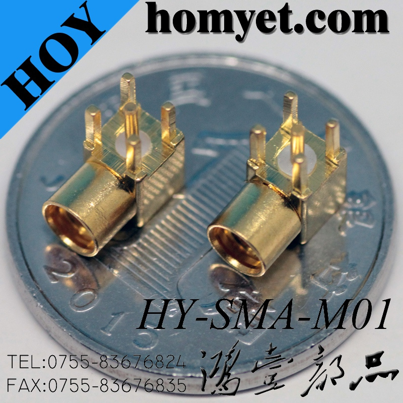 Micro SMA RF Connector Connectors Coaxial Connector with Gold-Plated