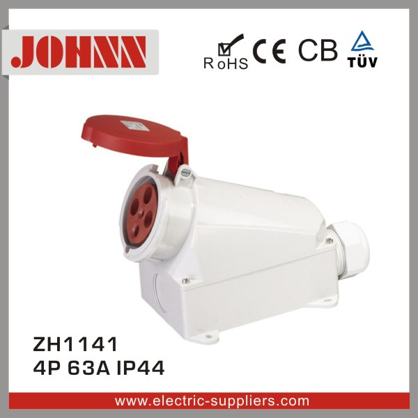 IP44 4p 63A Surface Mounted Socket