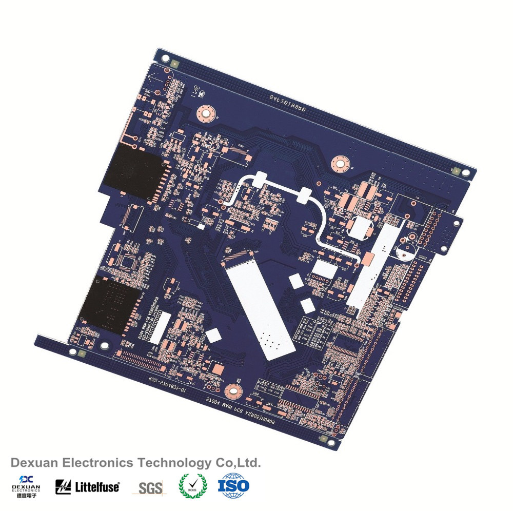 Excellent Quality Printed Circuit Board PCB, Blue Solder Mask with RoHS
