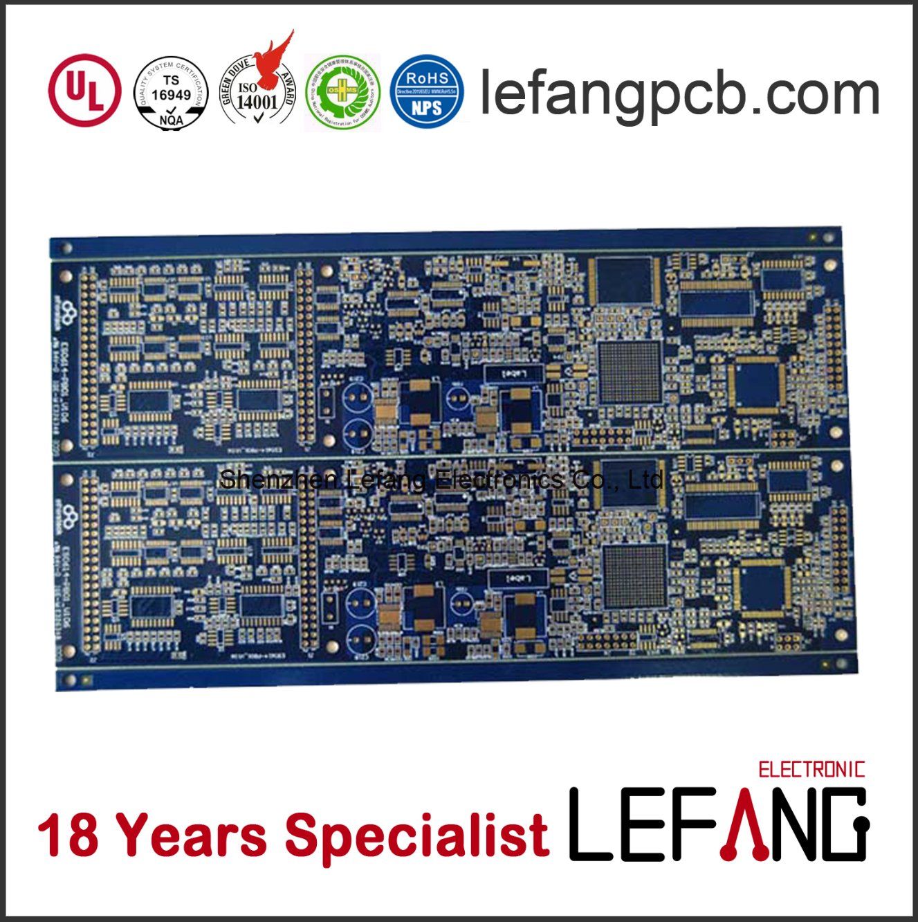 Tg130 PCB Printed Circuit Board for Safety Detector