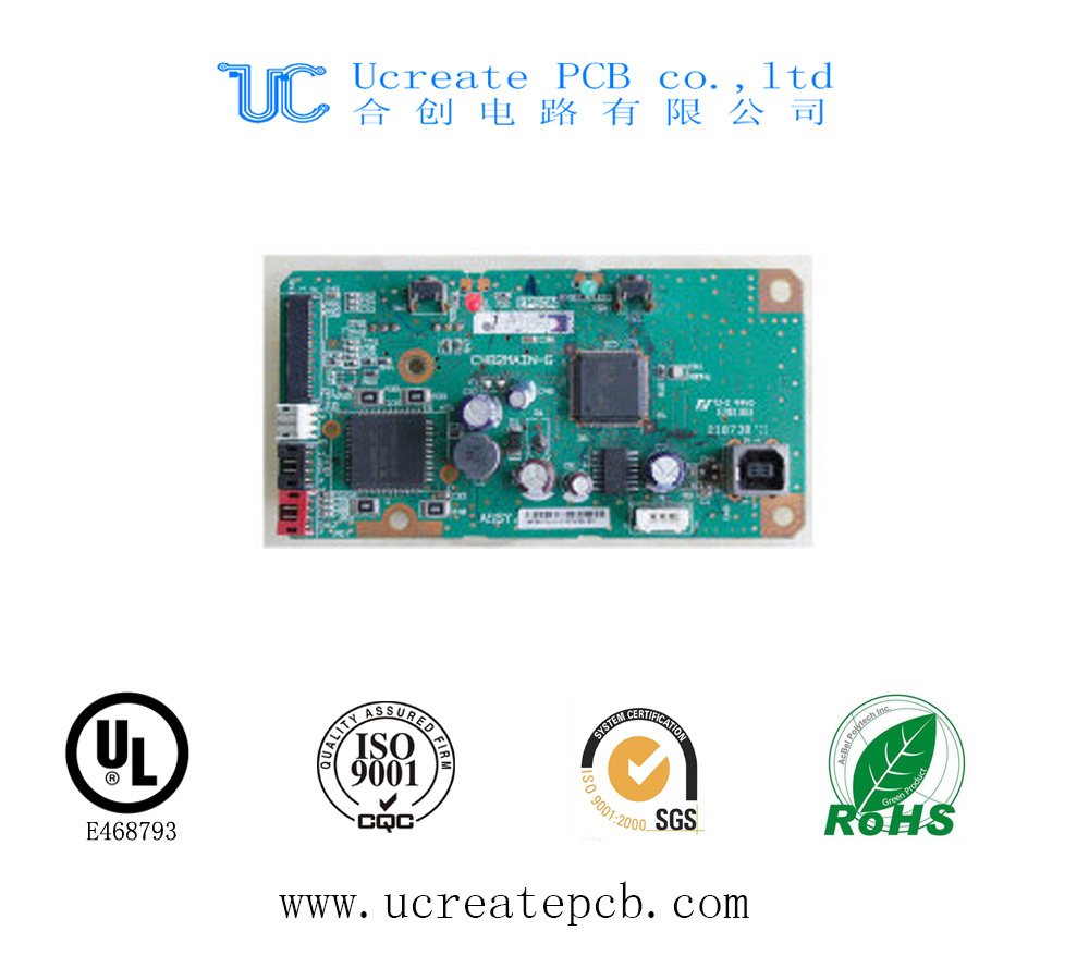 Laptop Main Board Electronics PCBA with Green Solder Mask