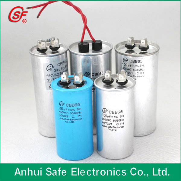 High Quality 50UF AC Motor Run Capacitor Cbb65 450V 50/60Hz