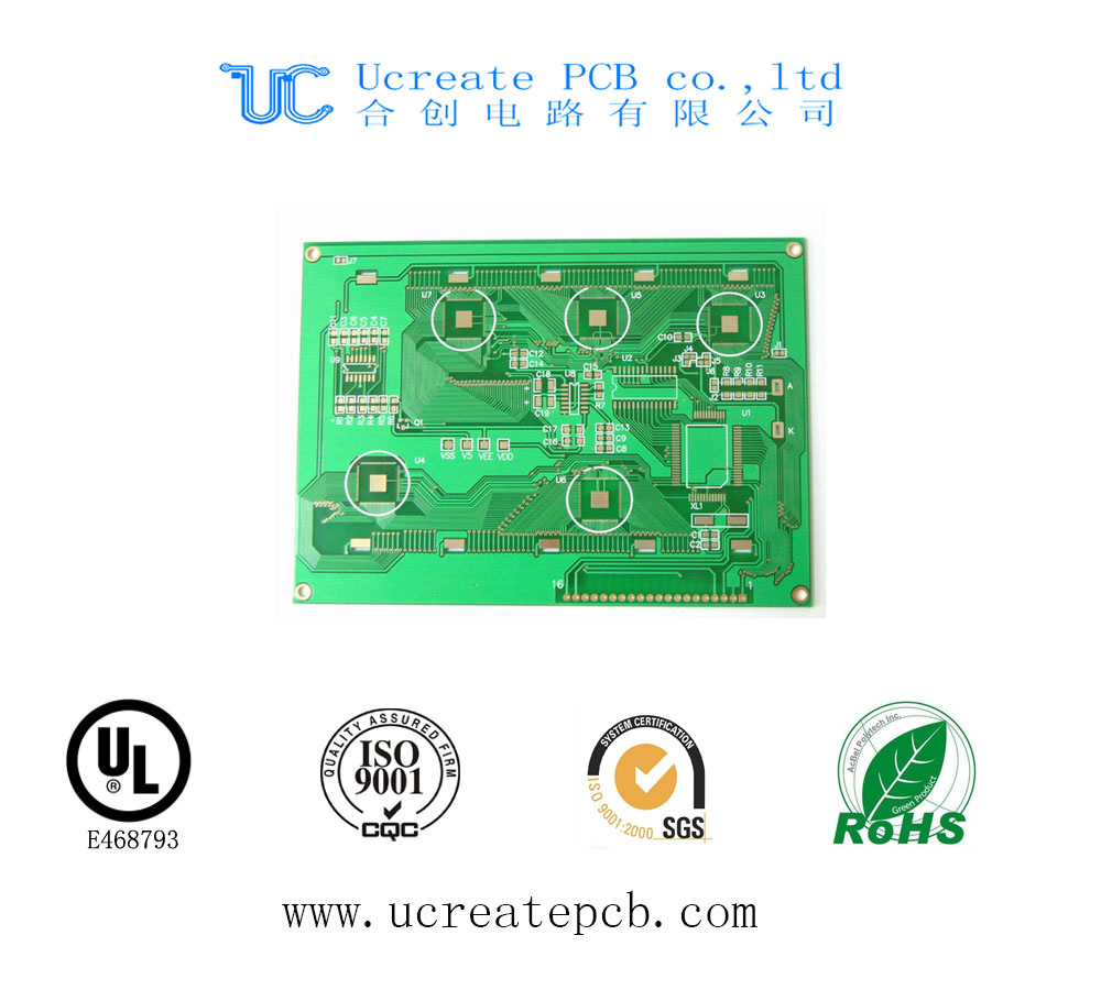 PCB Board for Air Conditioner Part with Green Solder Mask