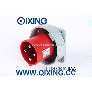 Cee IP67 125A 4p Industrial Panel Mounted Plug