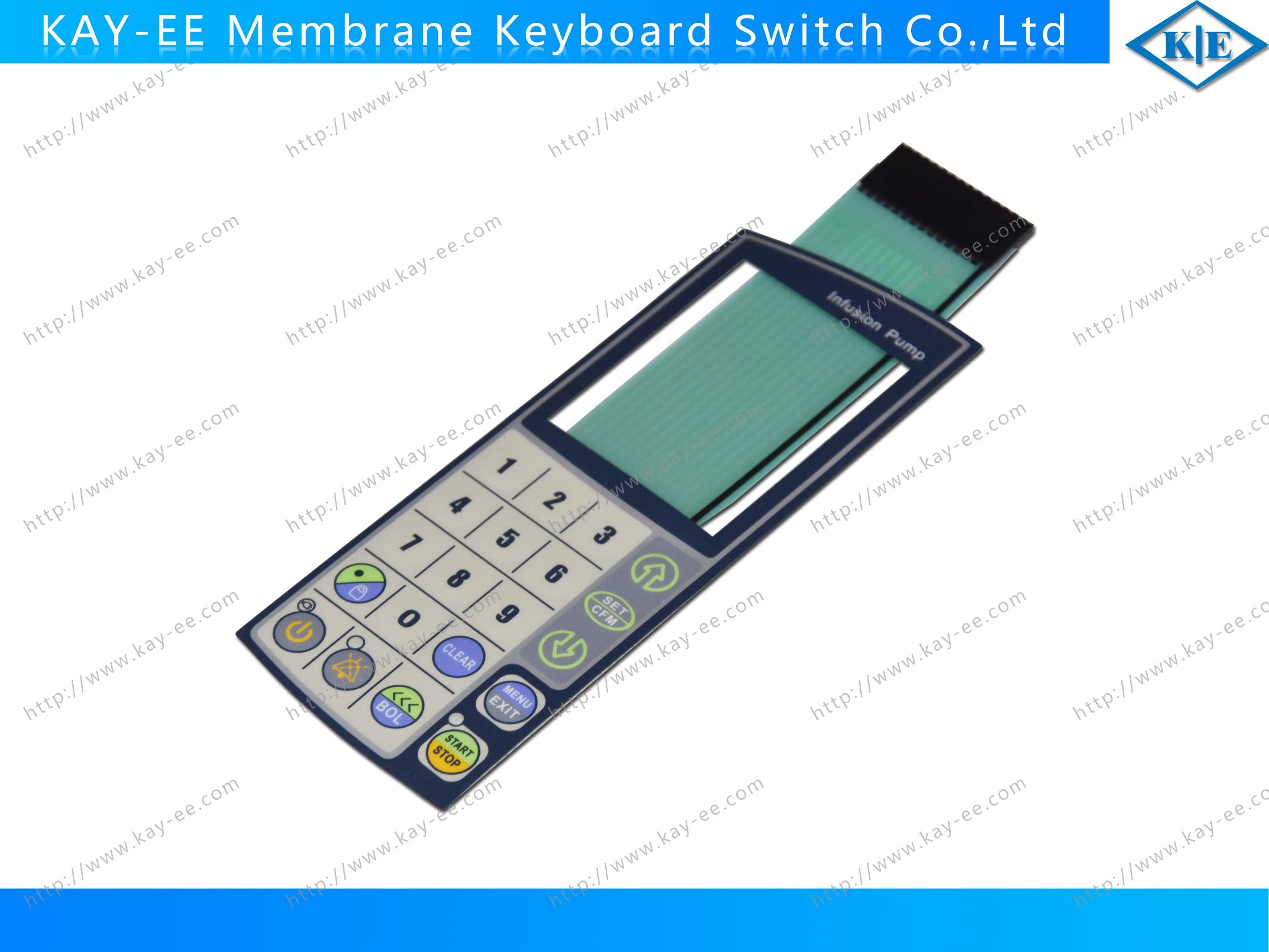Membrane Control Borad Panel with Fluorescence Ink Printing