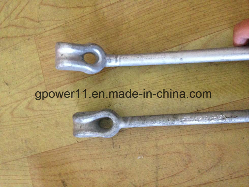 Ground Earth Hardware Thimble Eye Power Line Fitting Straight Power Anchor Rod