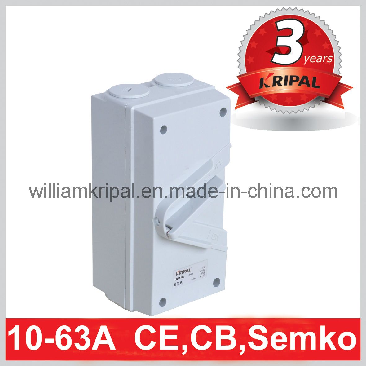 IP66 63A 4p Weather Protected Isolator Switch