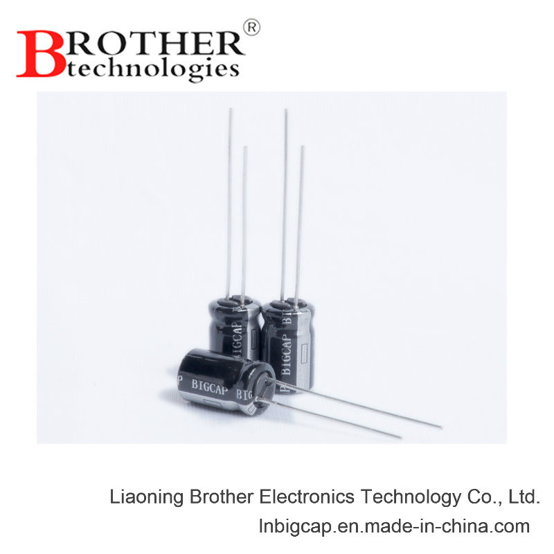 Radial Type 2.7V 0.22f Supercapacitor with High Temperature 85c