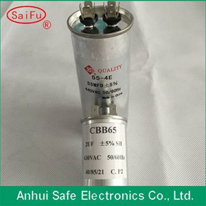 Cbb65 55UF 440V Capacitor with Oval Shape