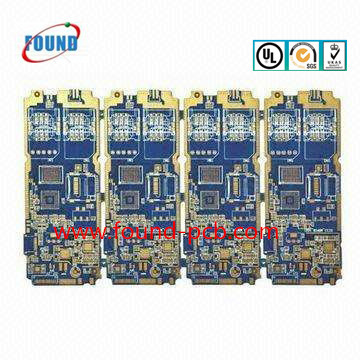 Blue Somder Mask Gold Fingers PCB