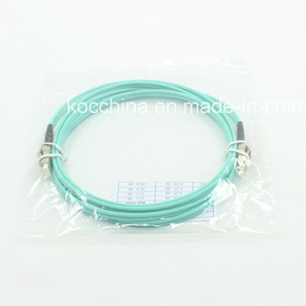 LC/PC Duplex 50/125 Om3 Fiber Optic Patchcord Cable