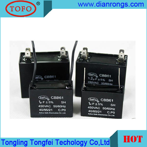 Cbb61 Motor Capacitor 8UF 450VAC with Low Price
