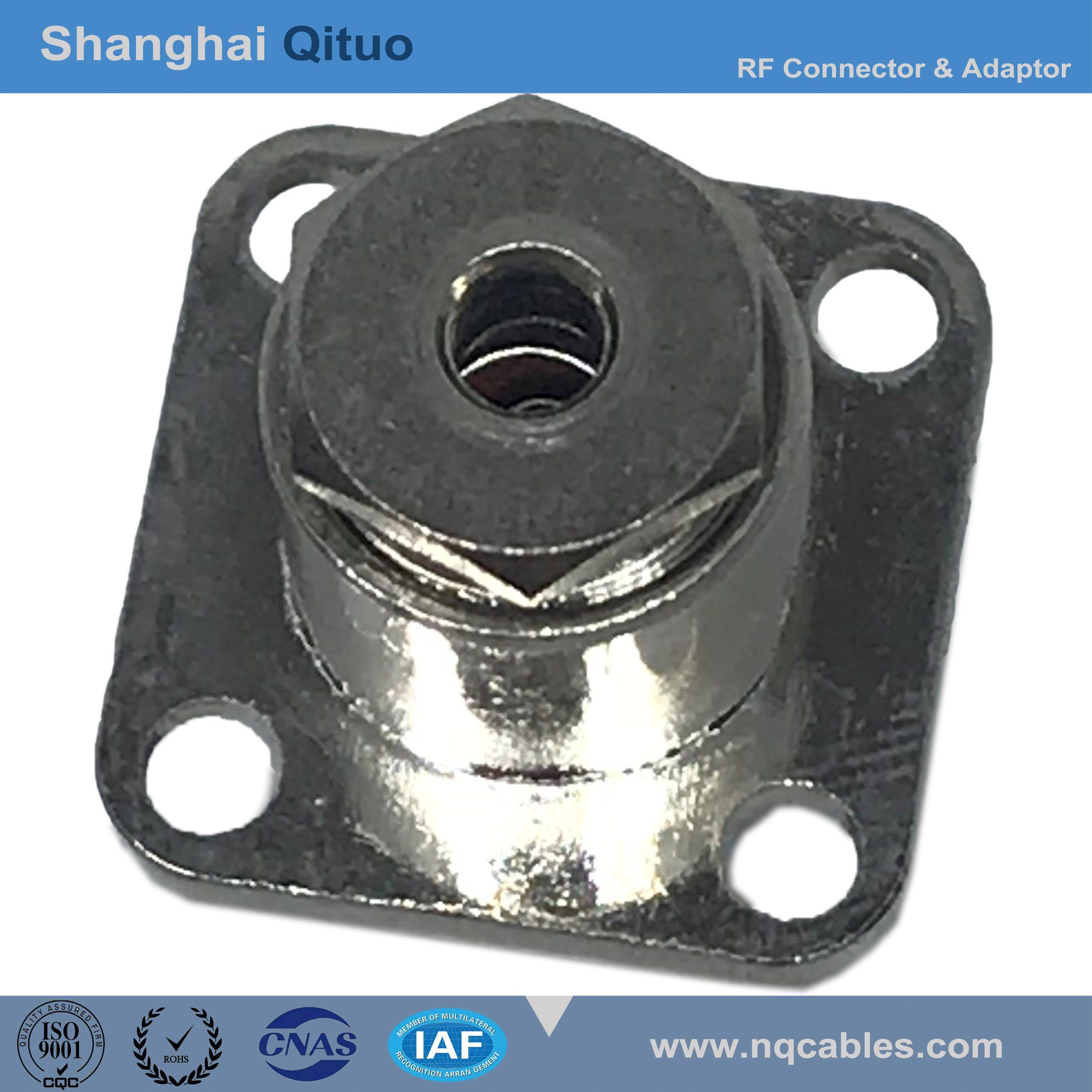 RF Connector BNC Straight Female Jack Flange for Rg-316u, Rg-174u (BNC-KF3)