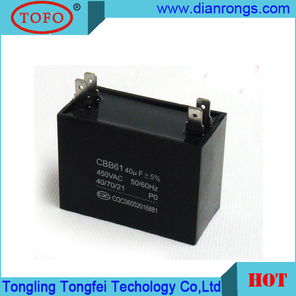 1.5UF 450V Cbb61 Capacitor Motor Run Capacitor