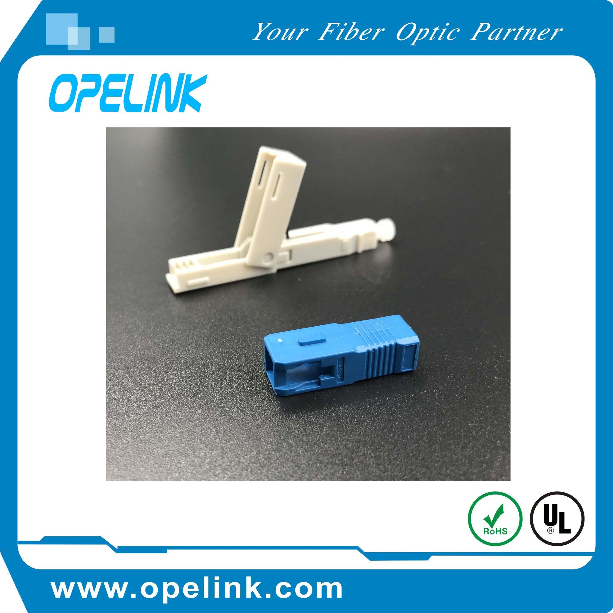 Optical Fiber Fast Connector for Patch Cord Applied in Network and Wireless