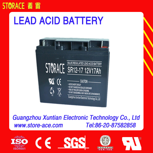 12V 17ah AGM Lead Acid Battery (SR17-12)