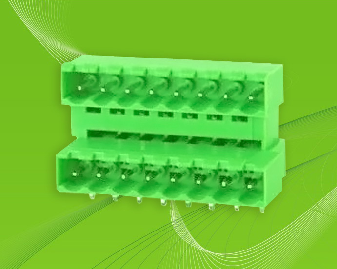 PCBA Pluggable Terminal Block with Dual Row Pin Header