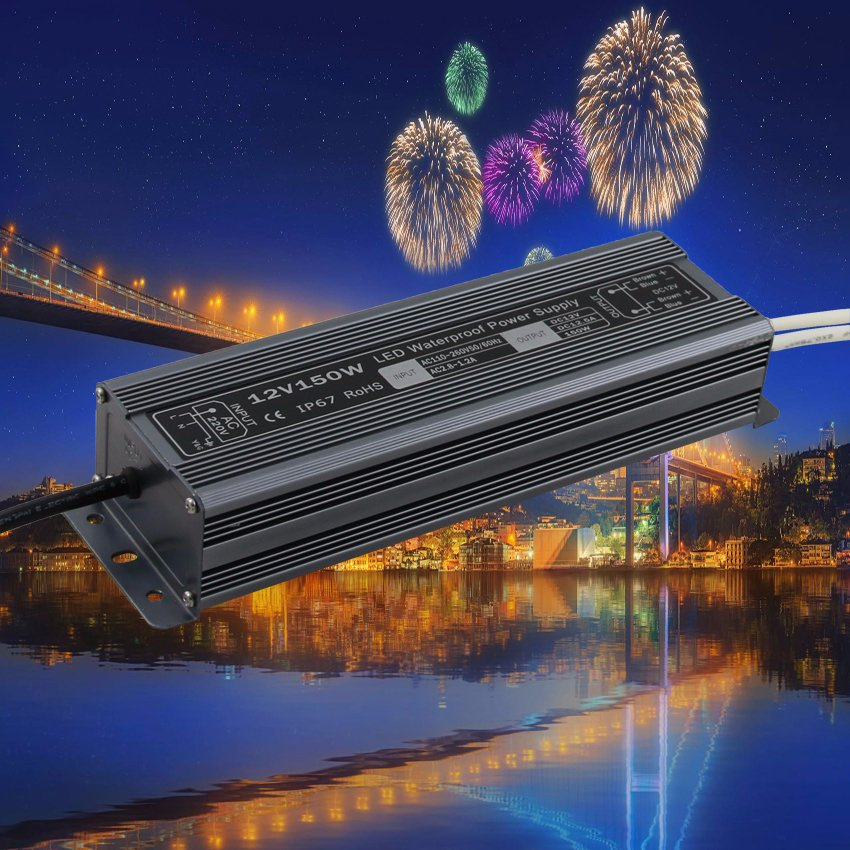 Bis Ce RoHS Waterproof LED Power Supply 12V 12A 150W