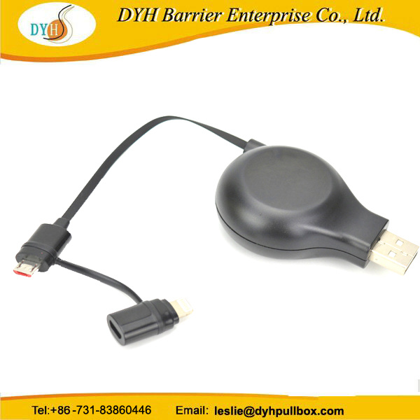 Mobile Phone Portable USB Retractable Cable Reel