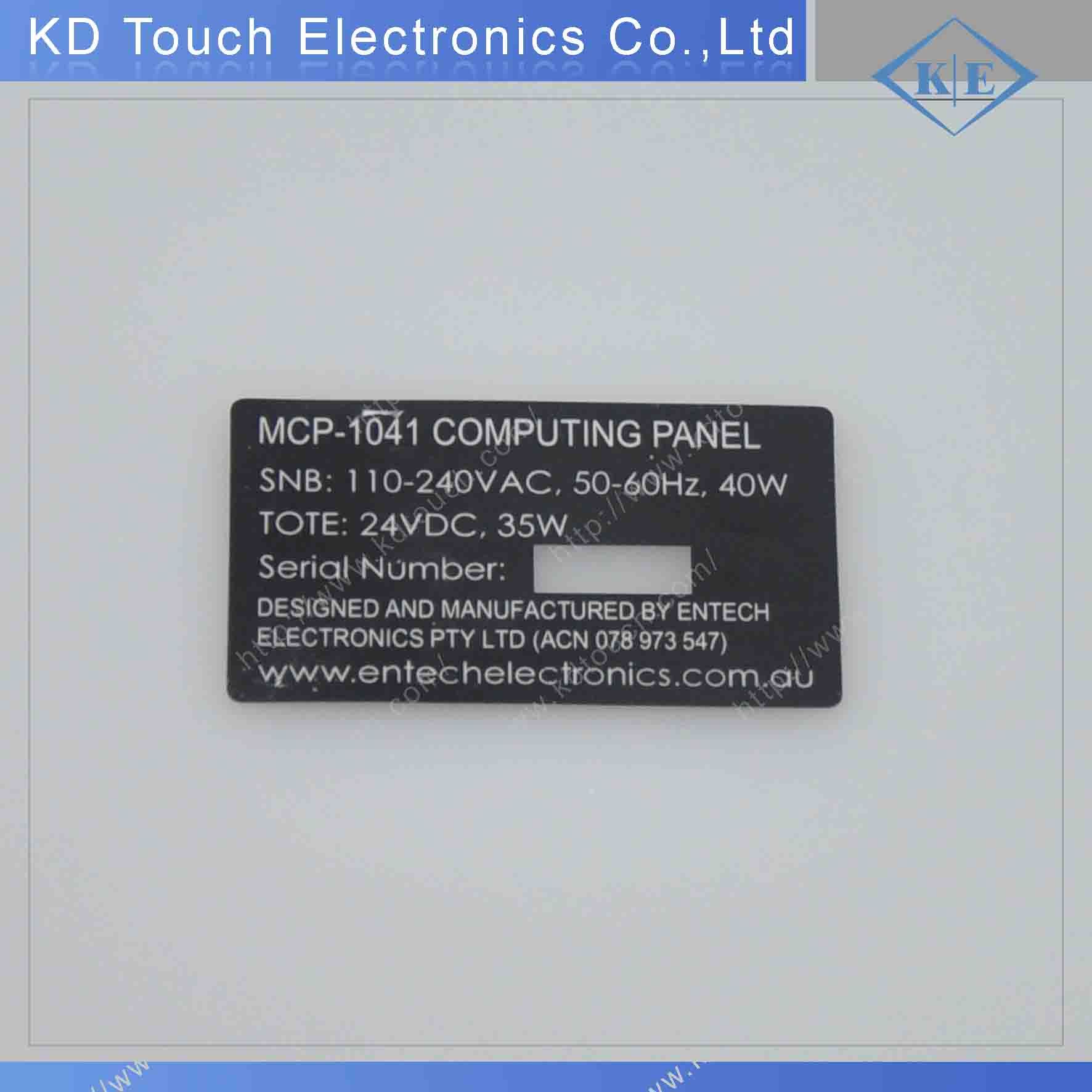 Custom PC Slik Printing Nameplate Label Overlay Graphic