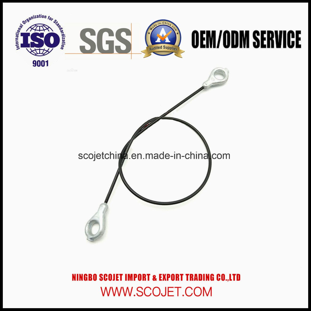 Nylon Coated Control Cable with Zinc Eyelet