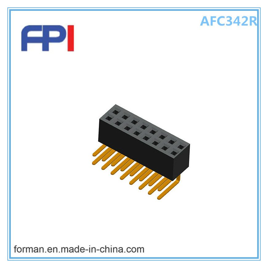 Double Row 1.27mm 16 Pins DIP Type Female Header